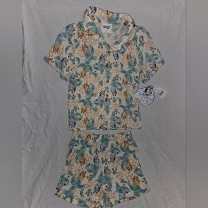 Bluey Kids Tropical Outfit Set 5t